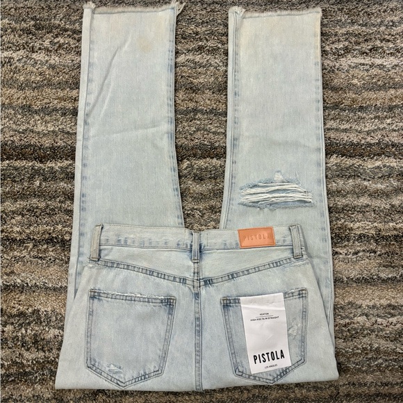 Pistola Light Blue Straight Leg Jeans - Picture 7 of 16